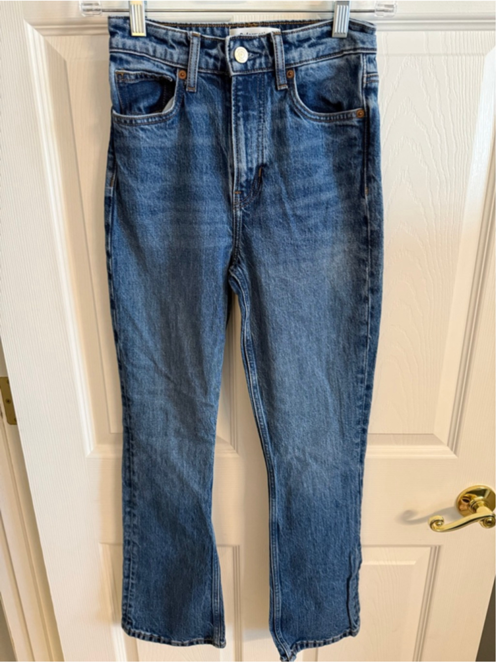 Reformation Peyton High Rise Bootcut Cropped Jeans Mercer wash size 24
